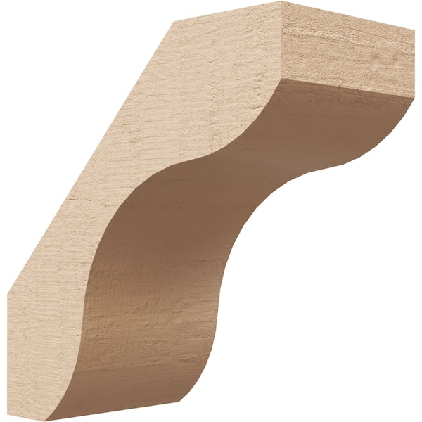 Ekena Millwork 3-inch W x 6-inch D x 6-inch H Stanfield Rough Cedar Woodgrain TimberThane Knee Brace, Primed BRCUR03X06X06STARCPR - main